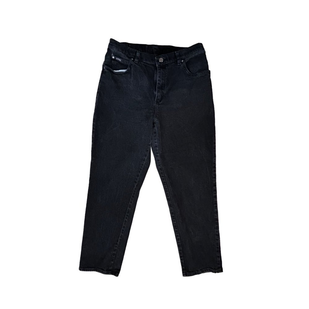 Riders Black High Rise Straight Leg 90s Jean Womens Petite Size 12P 1544